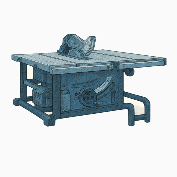 Banc de scie 8 1/4 pouces à batterie 18 volts