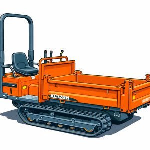 Brouette Motorisé / Transporteur sur chenilles 2646 lbs Kubota Kc120