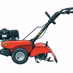 Rotoculteur motorisé a couteau arrières